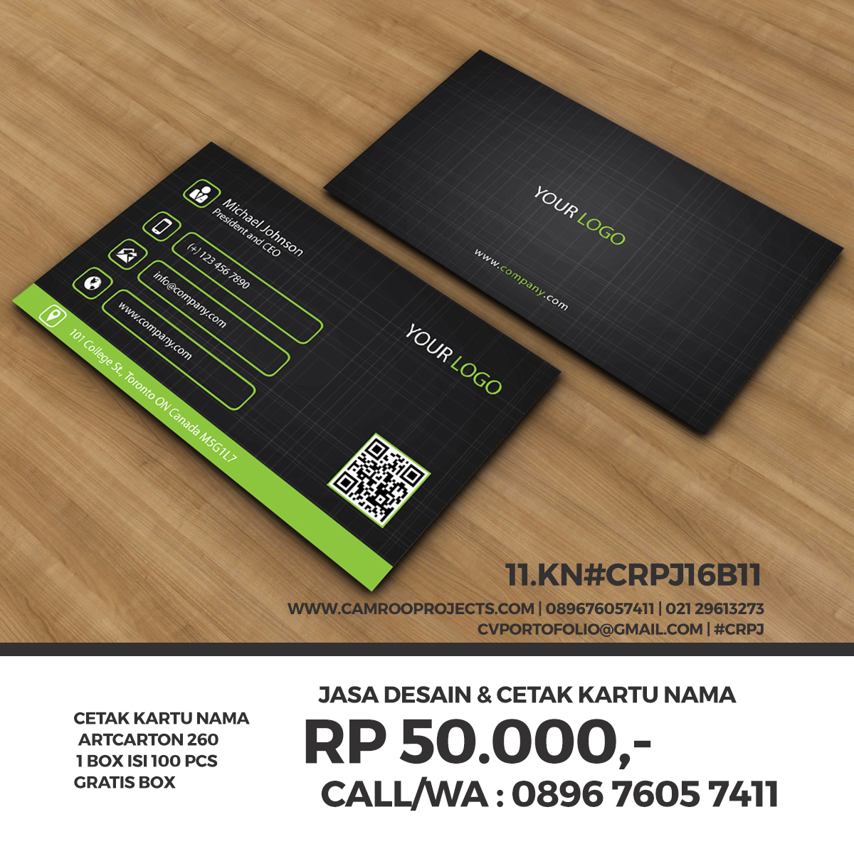 Jasa Desain Kartu Nama Di Tanggerang