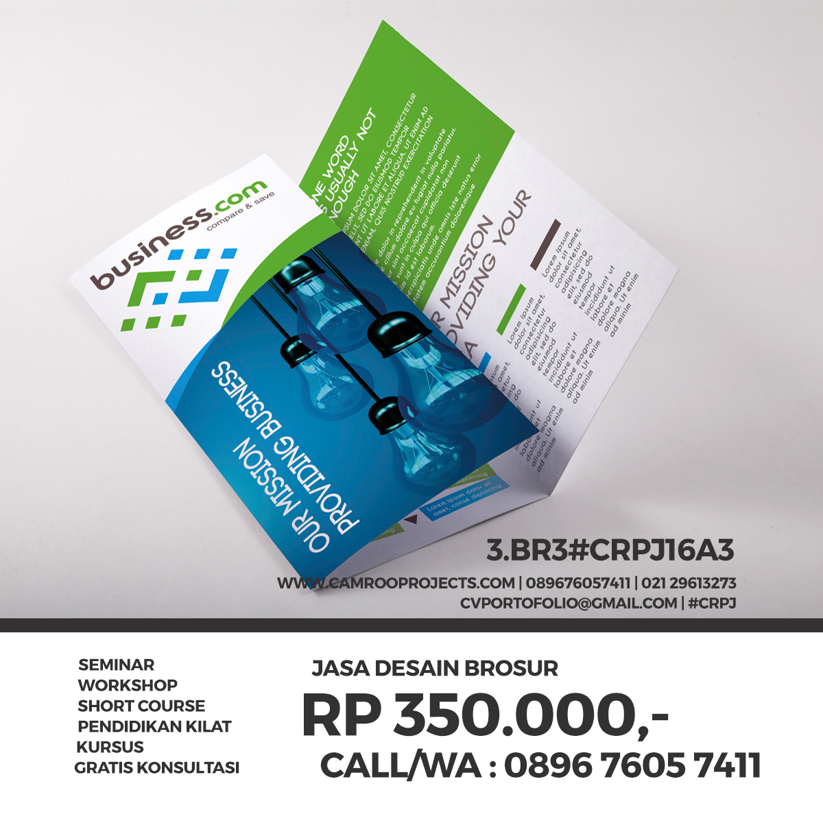 Jasa Desain Brosur | murah | Call/WA 0896 760 574 11