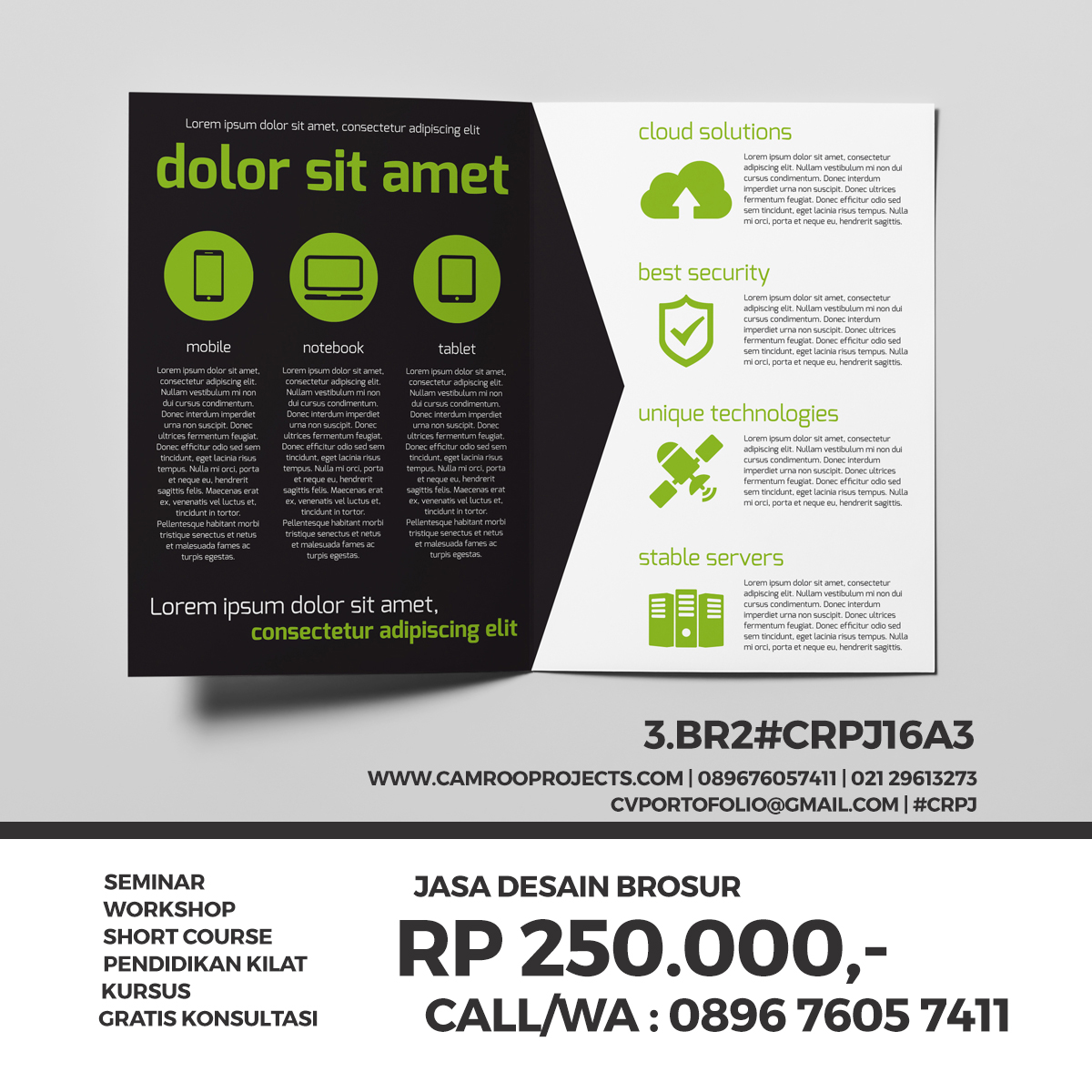 jasa desain flyer profesional wilayah bekasi